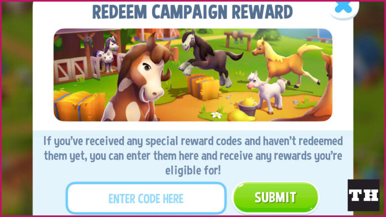 Demonstrating how to redeem a code in Farmville 3