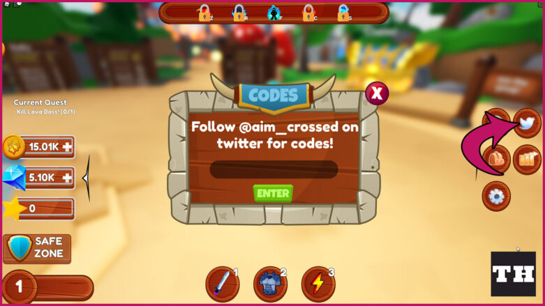 How To Redeem A Code In Gladiator Simulator X Image