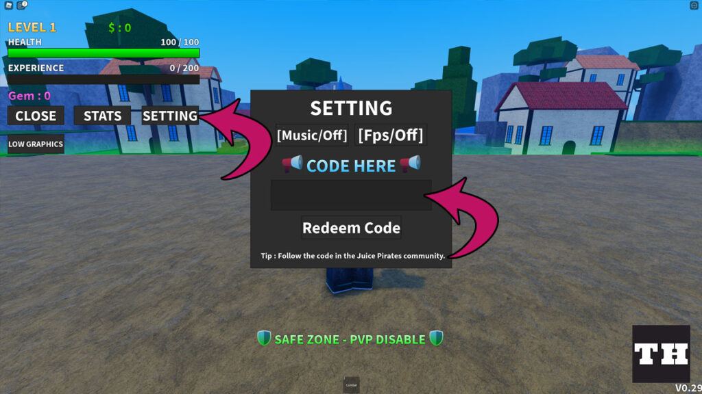 How To Redeem A Code In Juice Pirates Image