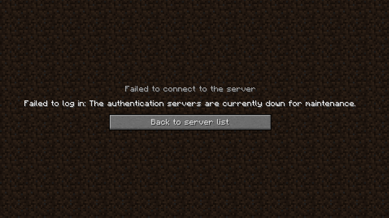 Minecraft Authentication Servers are down