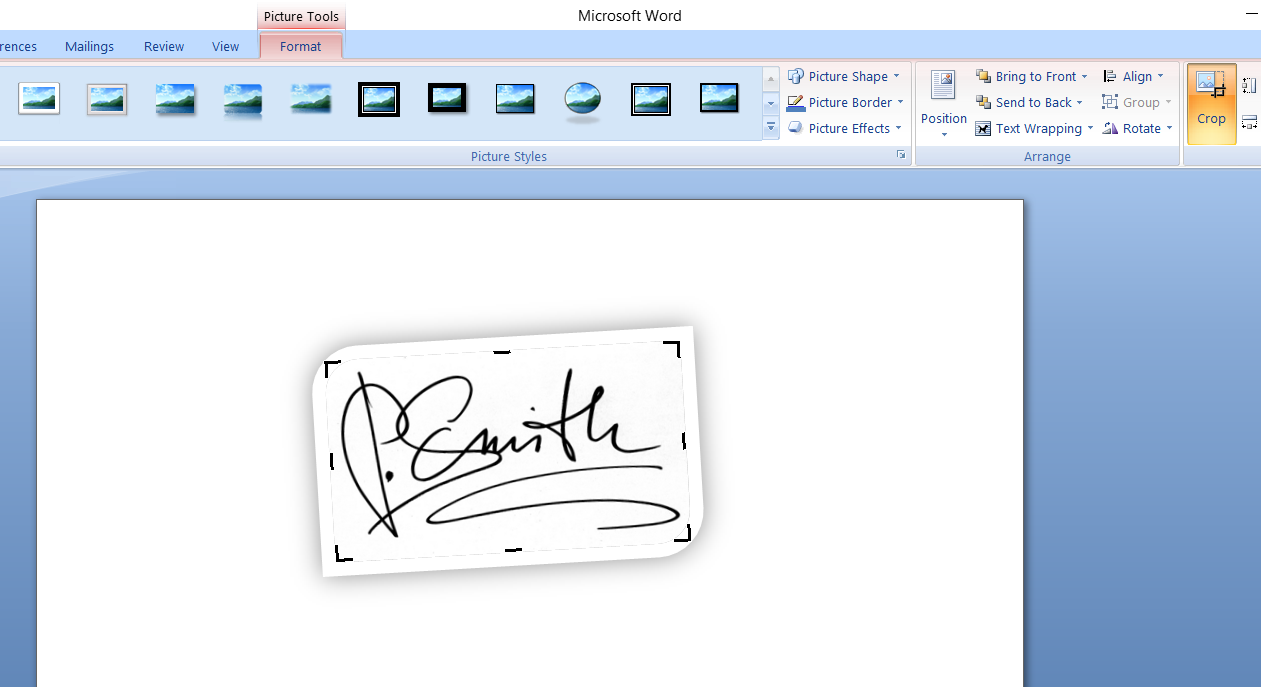 How to Add a Signature in Word