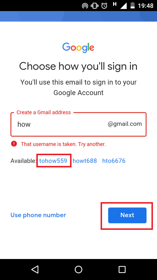 create a new email account without a phone number